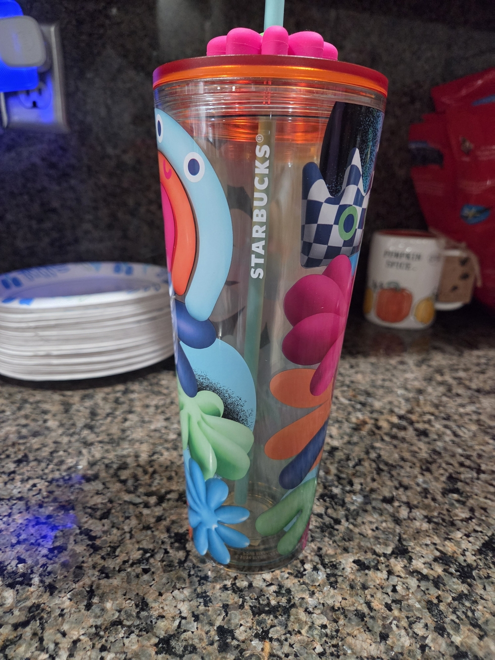 NWT Starbucks Summer 2025 Flower Field Cold Cup Tumbler - 24oz Venti HTF VIRAL